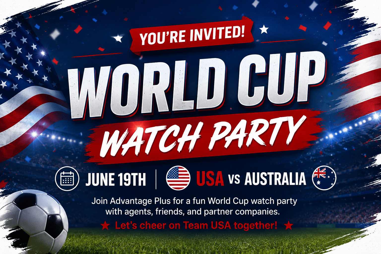 Advantage Plus World Cup Watch Party