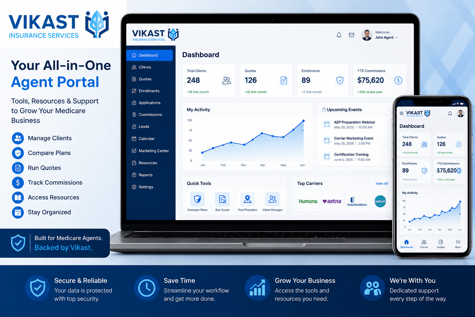Vikast Insurance Services Agent Portal